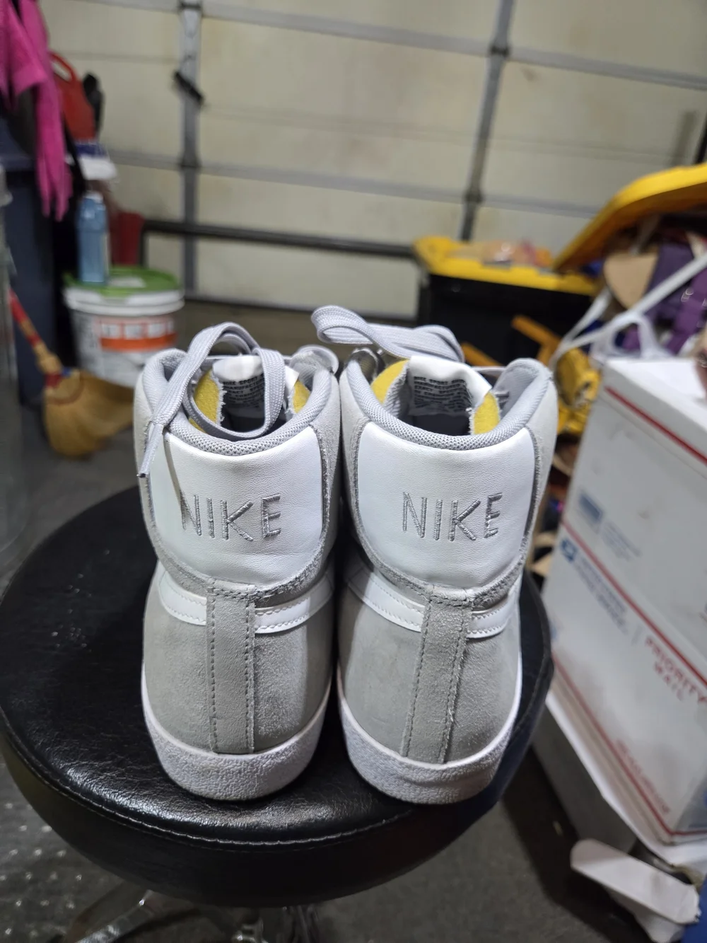 Nike Blazer Men's Gray Suede High-Top Sneakers Size 10m